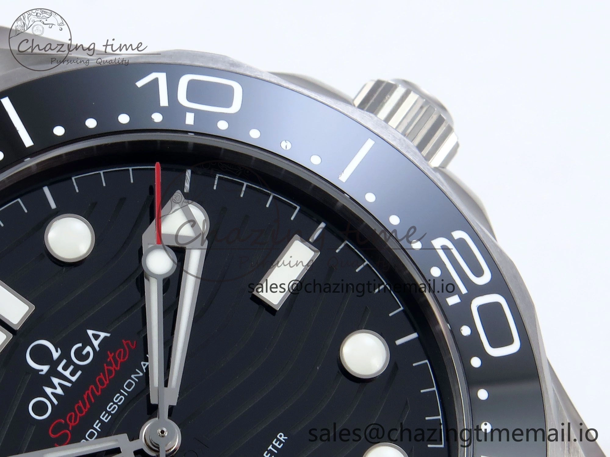 Premium 2018 Seamaster Diver 300M VSF 1:1 Best Edition Black Ceramic Black Dial on SS Bracelet A8800 V 7698