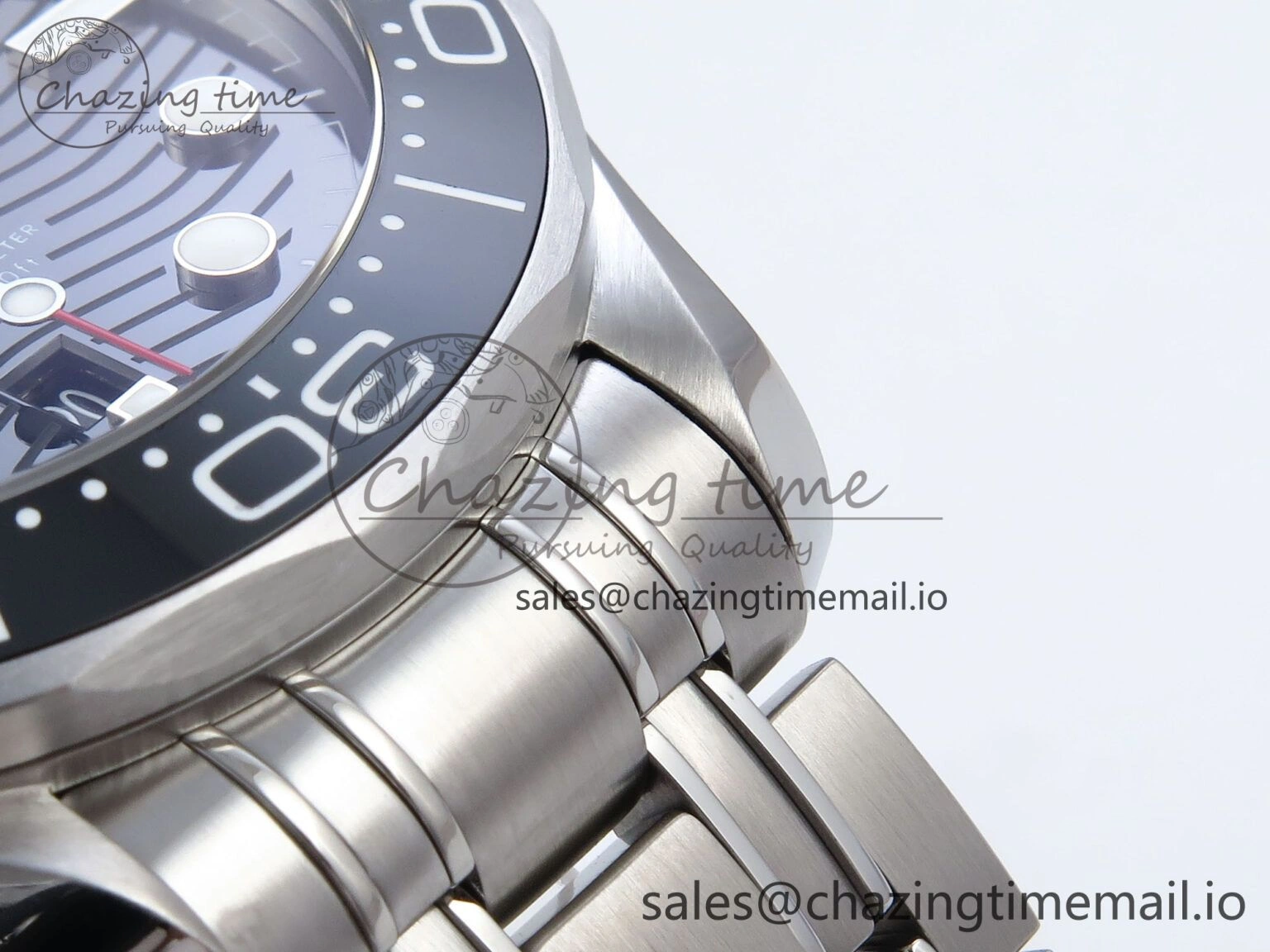 Premium 2018 Seamaster Diver 300M VSF 1:1 Best Edition Black Ceramic Black Dial on SS Bracelet A8800 V 7698