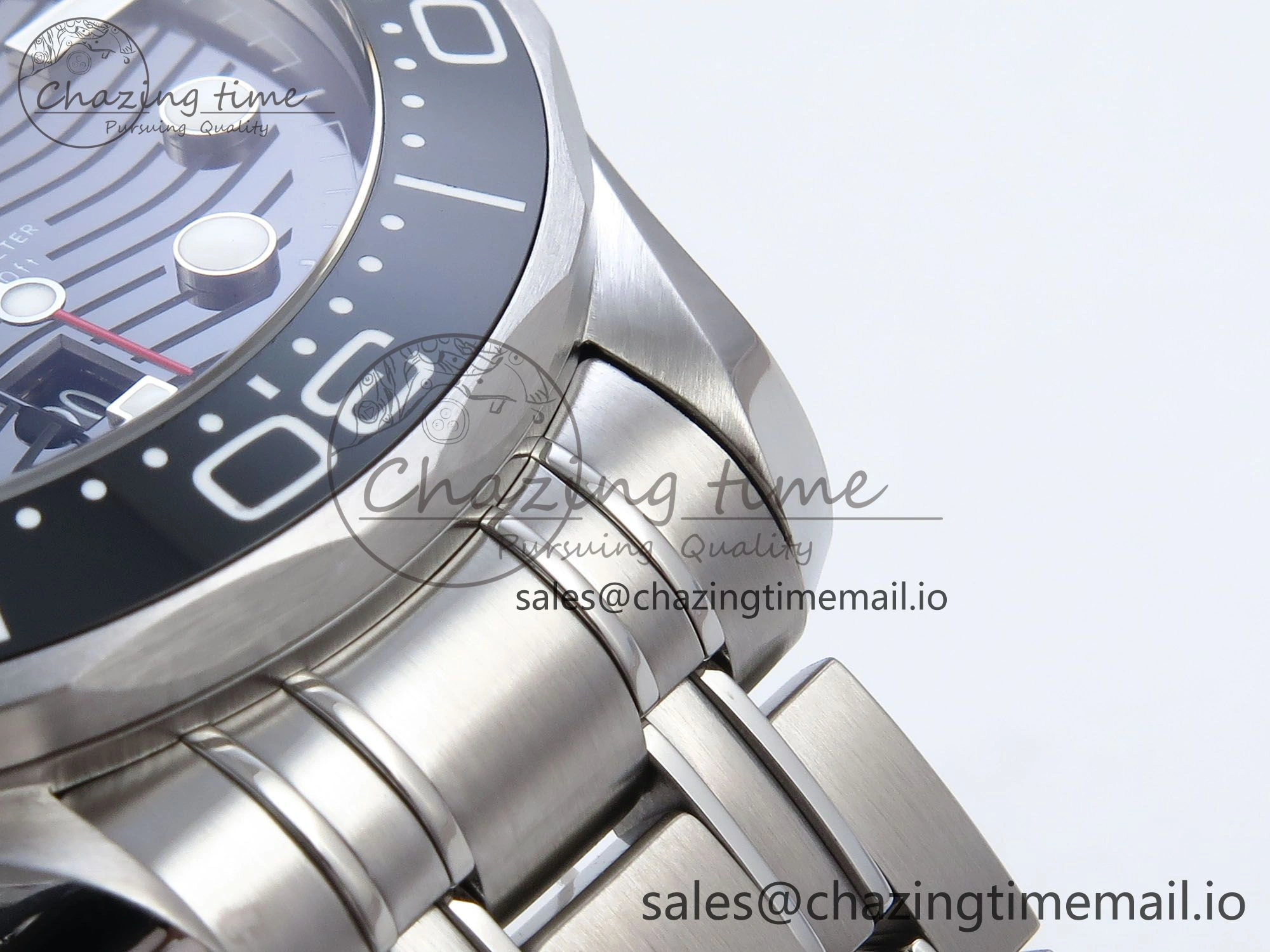 Premium 2018 Seamaster Diver 300M VSF 1:1 Best Edition Black Ceramic Black Dial on SS Bracelet A8800 V 7698