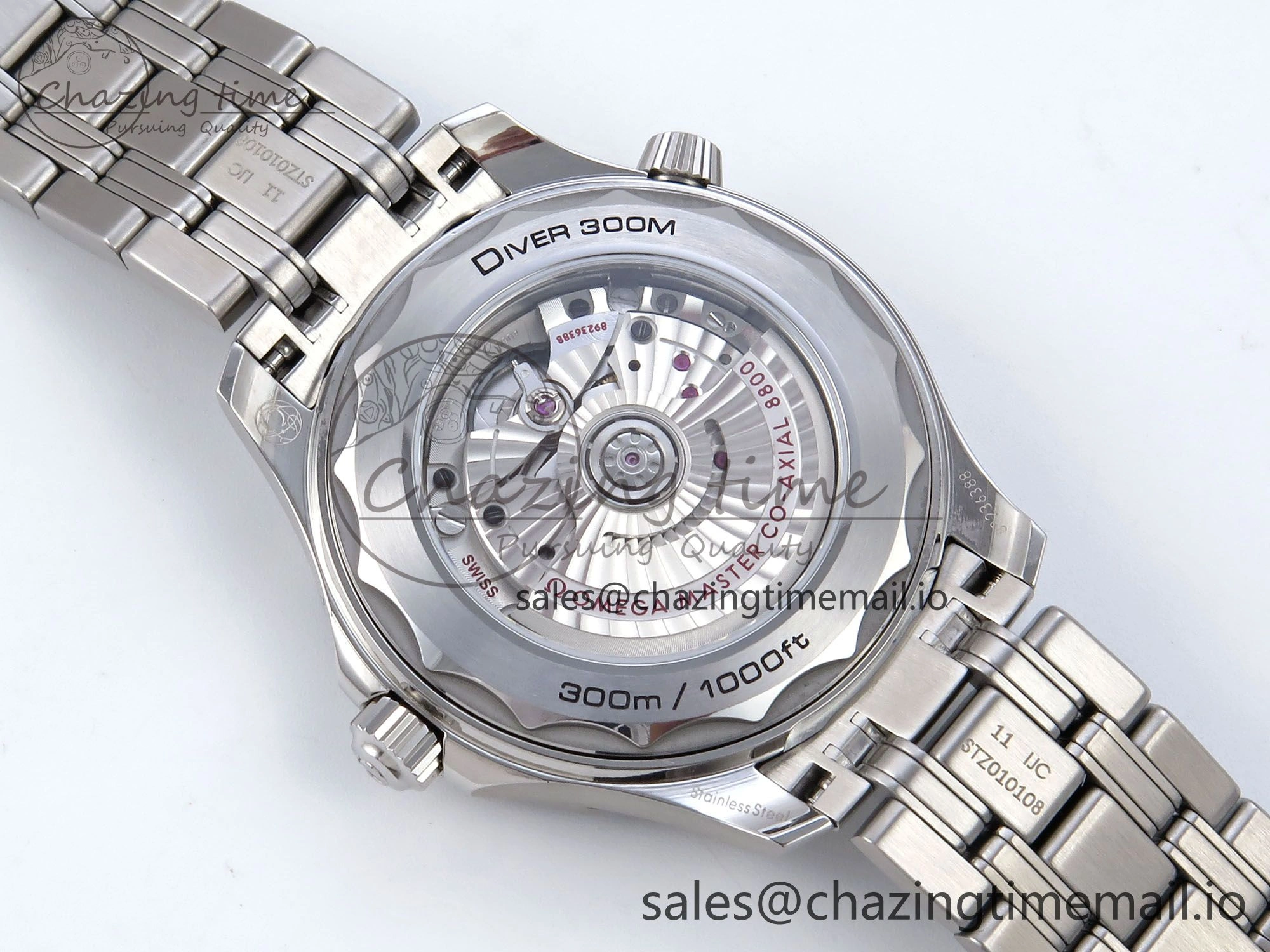 Premium 2018 Seamaster Diver 300M VSF 1:1 Best Edition Black Ceramic Black Dial on SS Bracelet A8800 V 7698