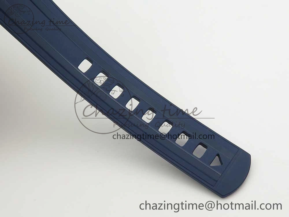 Minimalist 2018 Seamaster Diver 300M VSF 1:1 Best Edition Blue Ceramic Blue Dial on Blue Rubber Strap A8800 V2 (Black Balance Wheel) 7961