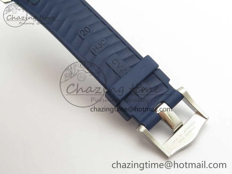 ZipUp 2018 Seamaster Diver 300M VSF 1:1 Best Edition Blue Ceramic Gray Dial on Blue Rubber Strap A8800 V2 (Black Balance Wheel) 7963
