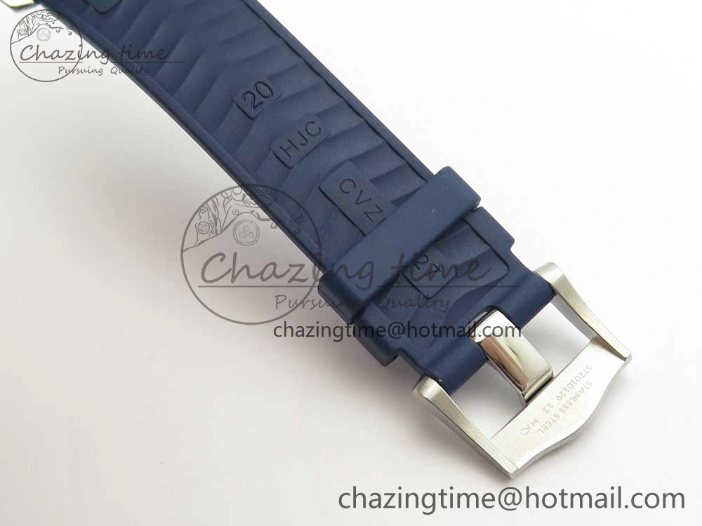 ZipUp 2018 Seamaster Diver 300M VSF 1:1 Best Edition Blue Ceramic Gray Dial on Blue Rubber Strap A8800 V2 (Black Balance Wheel) 7963