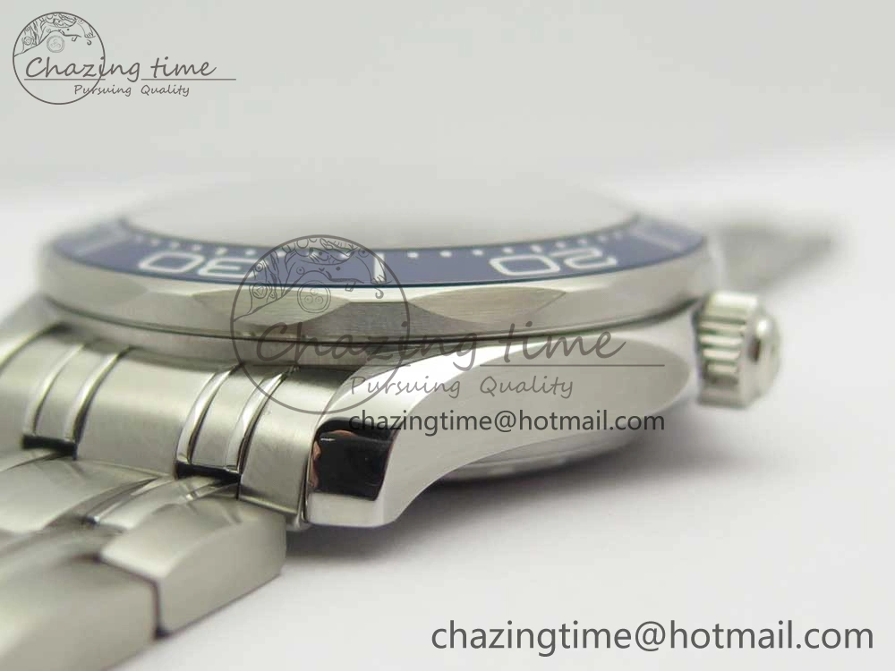 Cozy 2018 Seamaster Diver 300M VSF 1:1 Best Edition Blue Ceramic Gray Dial on SS Bracelet A8800 V2 (Black Balance Wheel) 7962