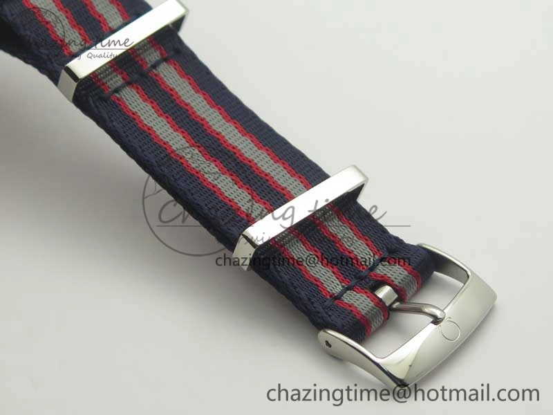 Youthful 2018 Seamaster Diver 300M VSF Best Edition Blue Ceramic Dial on Blue Red Gray Nato Strap A 8034
