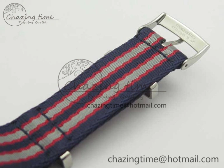 Youthful 2018 Seamaster Diver 300M VSF Best Edition Blue Ceramic Dial on Blue Red Gray Nato Strap A 8034