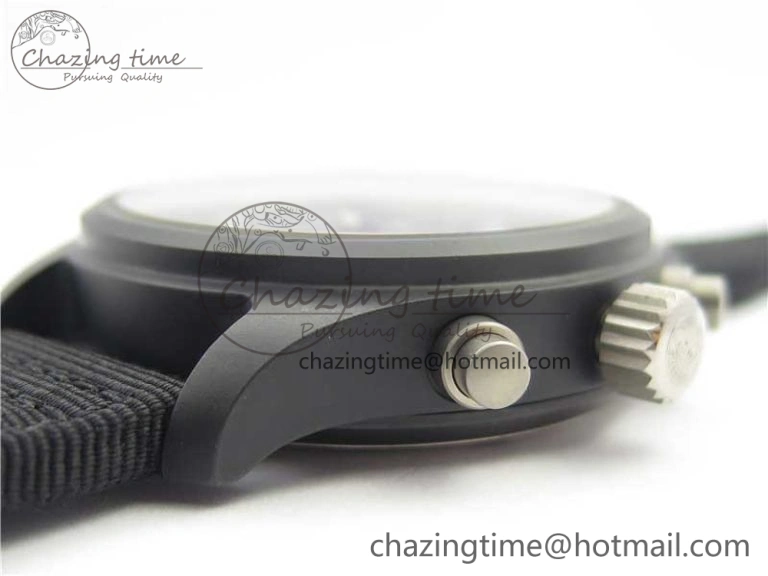 2019 New TOP GUN IW389101 Real Ceramic ZF 1:1 Best Edition on Black Nylon Strap A BestValue 4866