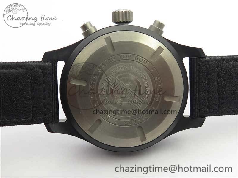 2019 New TOP GUN IW389101 Real Ceramic ZF 1:1 Best Edition on Black Nylon Strap A BestValue 4866