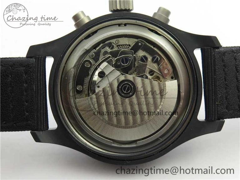 2019 New TOP GUN IW389101 Real Ceramic ZF 1:1 Best Edition on Black Nylon Strap A BestValue 4866