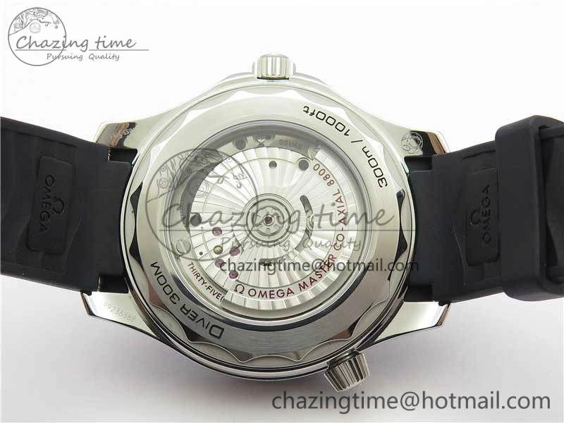 2019 Seamaster Diver 300M OMF Best Edition Black Ceramic White Dial on Black Rubber Strap A Elegant 7938