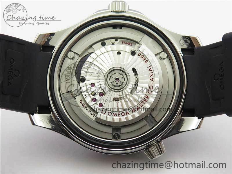 2019 Seamaster Diver 300M OMF Best Edition Black Ceramic White Dial on Black Rubber Strap A Elegant 7938