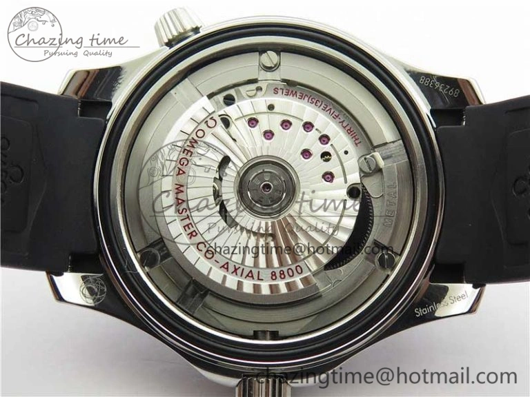 2019 Seamaster Diver 300M OMF Best Edition Black Ceramic White Dial on Black Rubber Strap A Elegant 7938