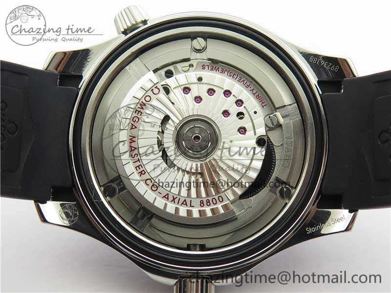 2019 Seamaster Diver 300M OMF Best Edition Black Ceramic White Dial on Black Rubber Strap A Elegant 7938