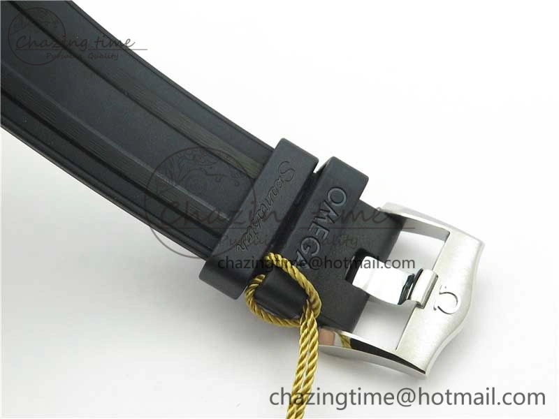 2019 Seamaster Diver 300M OMF Best Edition Black Ceramic White Dial on Black Rubber Strap A Elegant 7938