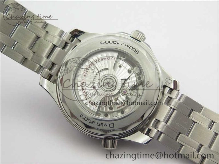 MultiPurpose 2019 Seamaster Diver 300M SS VSF 1:1 Best Edition Black Bezel White Dial on SS Bracelet A 7933