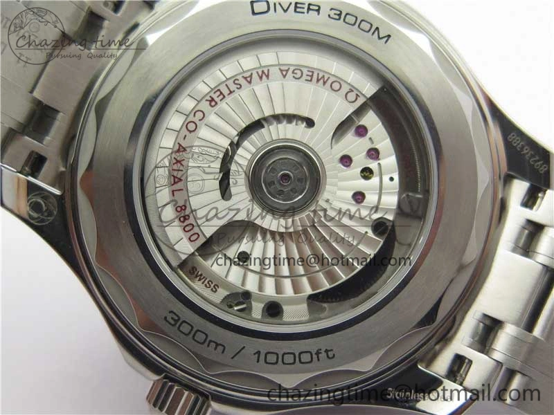 MultiPurpose 2019 Seamaster Diver 300M SS VSF 1:1 Best Edition Black Bezel White Dial on SS Bracelet A 7933