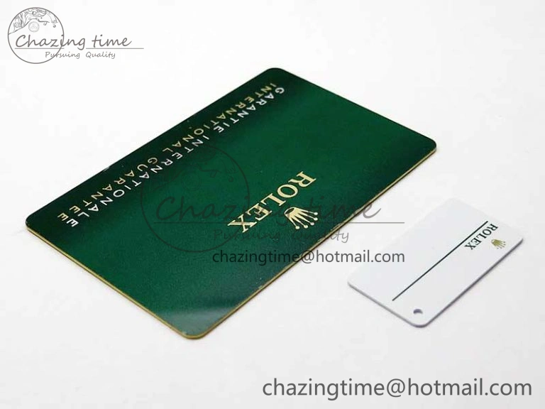 Youthful 2020 Custom Made Rolex Warranty Card with Anti-Forgery Crown and Fluorescent Label 4128