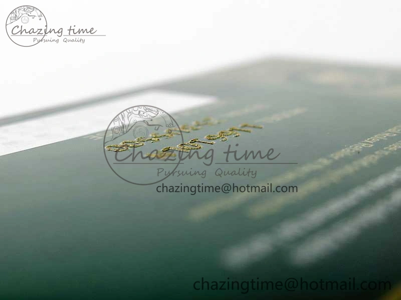 Youthful 2020 Custom Made Rolex Warranty Card with Anti-Forgery Crown and Fluorescent Label 4128