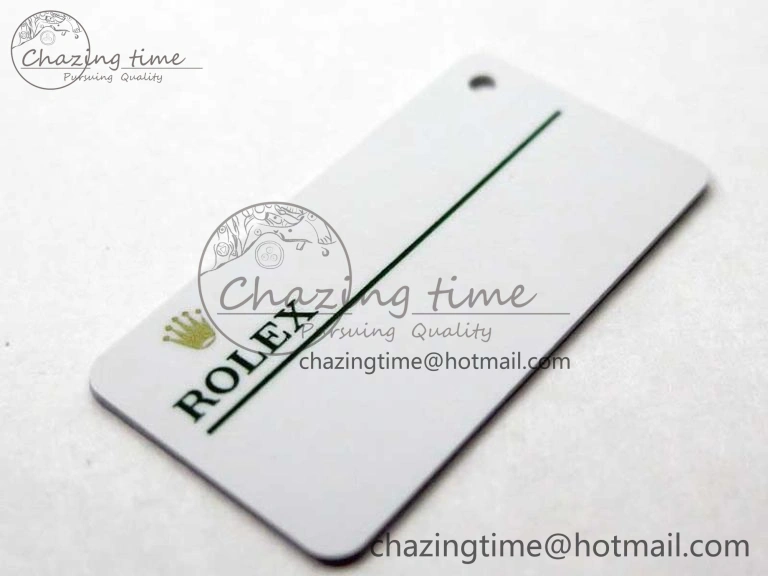 Youthful 2020 Custom Made Rolex Warranty Card with Anti-Forgery Crown and Fluorescent Label 4128