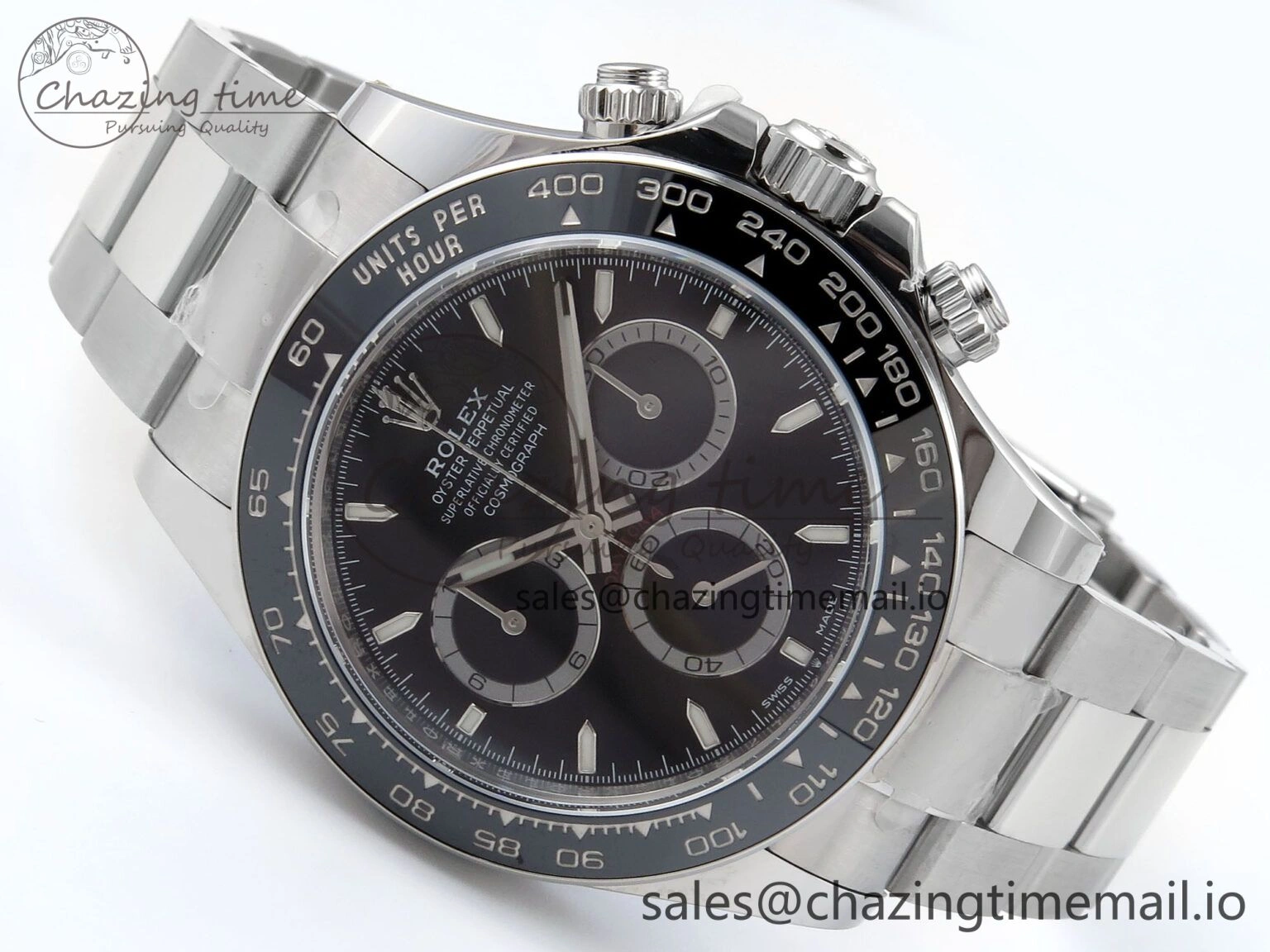 2023 Daytona 126500 AR+F 1:1 Best Edition 904L SS Case and Bracelet Black Dial SA Elegant 851