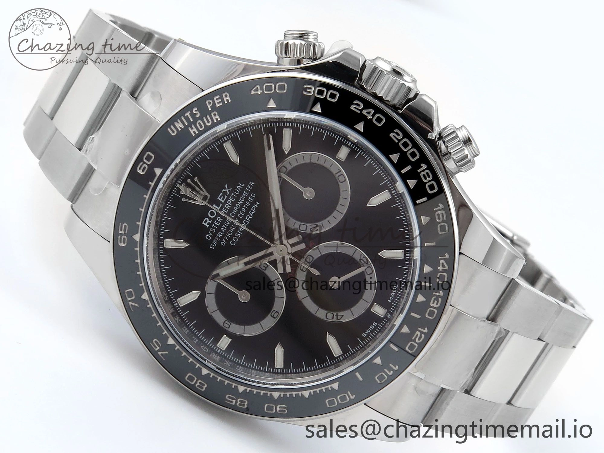 2023 Daytona 126500 AR+F 1:1 Best Edition 904L SS Case and Bracelet Black Dial SA Elegant 851