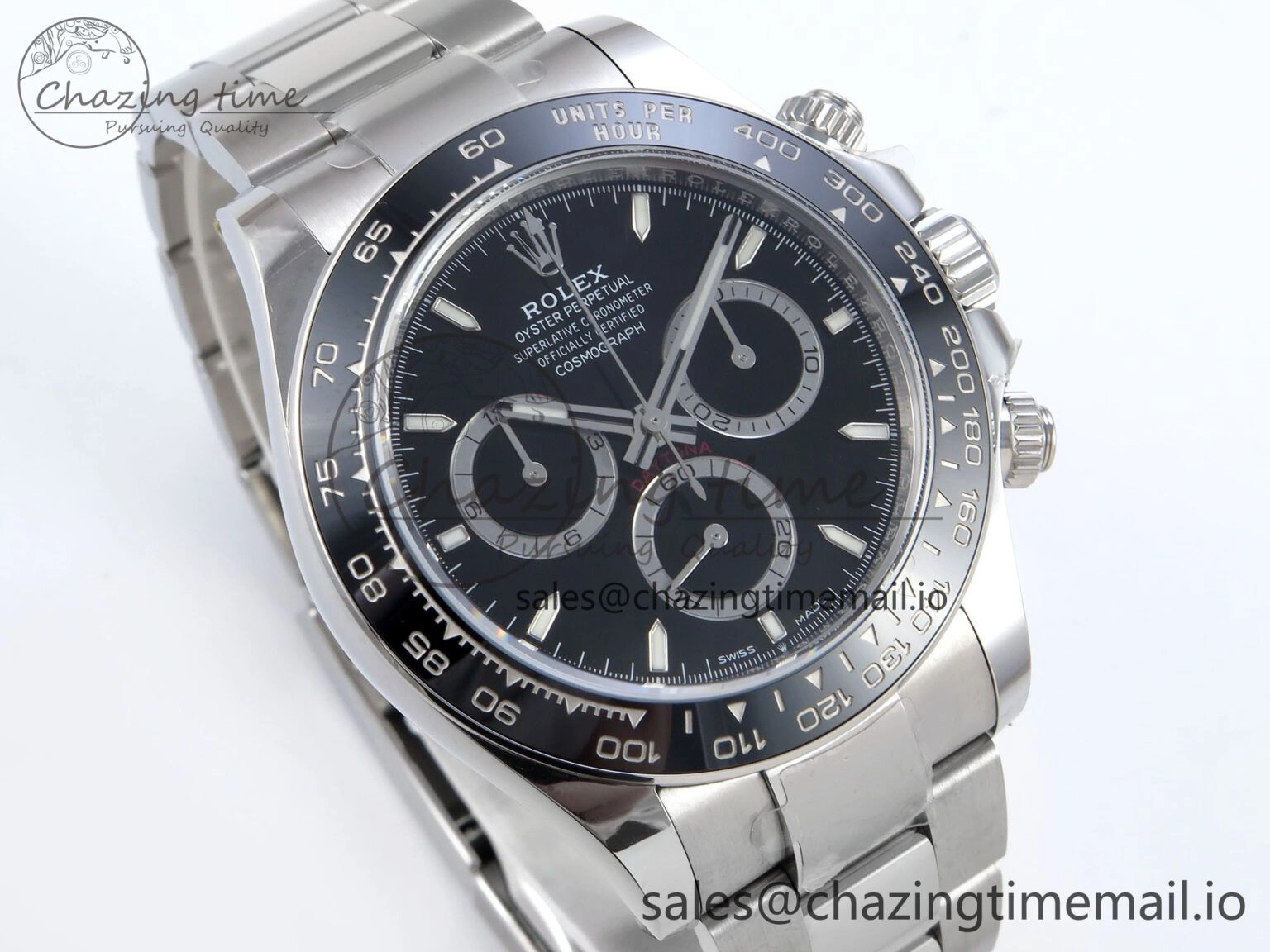 2023 Daytona 126500 AR+F 1:1 Best Edition 904L SS Case and Bracelet Black Dial SA Elegant 851