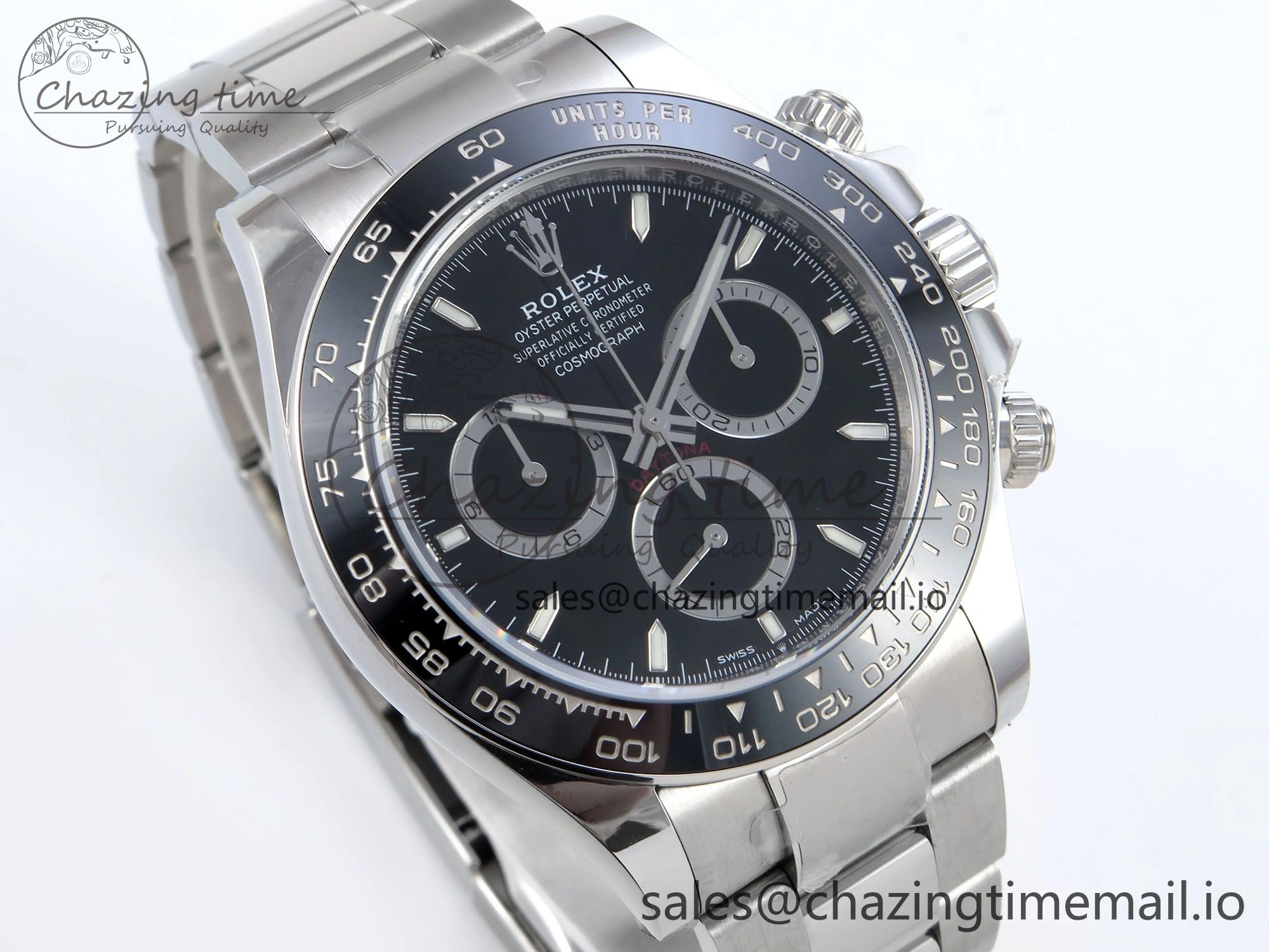 2023 Daytona 126500 AR+F 1:1 Best Edition 904L SS Case and Bracelet Black Dial SA Elegant 851