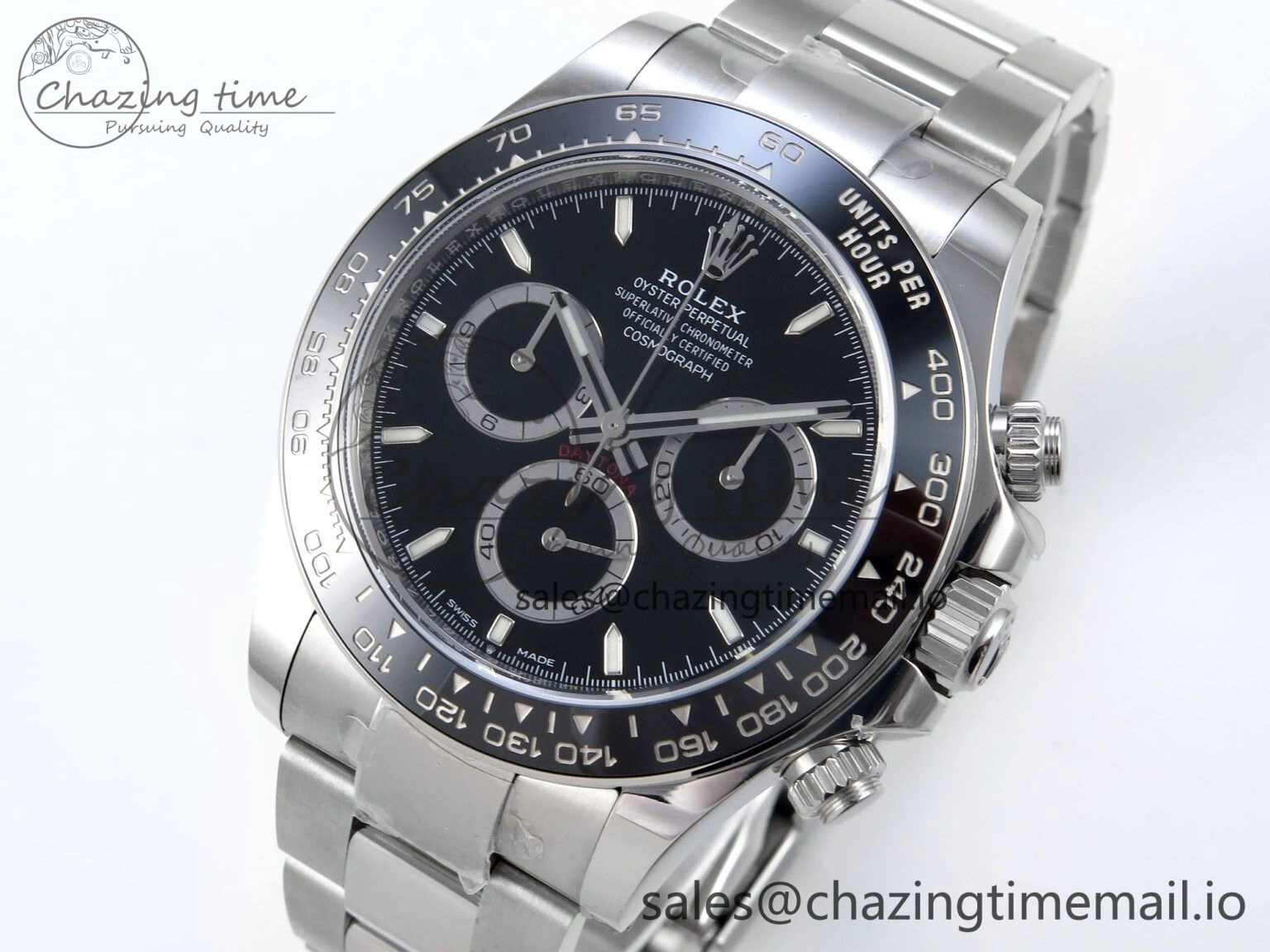 2023 Daytona 126500 AR+F 1:1 Best Edition 904L SS Case and Bracelet Black Dial SA Elegant 851
