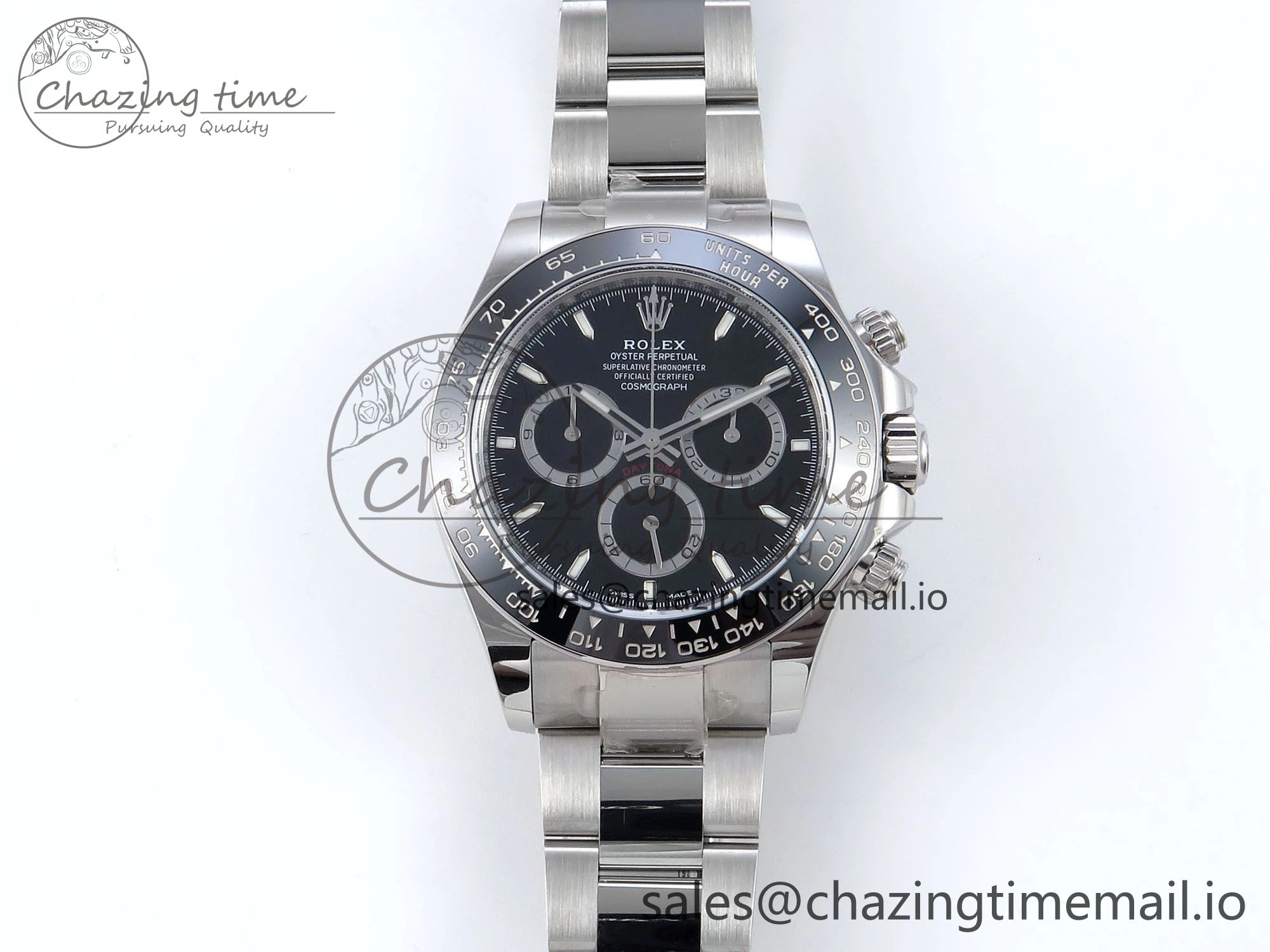 2023 Daytona 126500 AR+F 1:1 Best Edition 904L SS Case and Bracelet Black Dial SA Elegant 851
