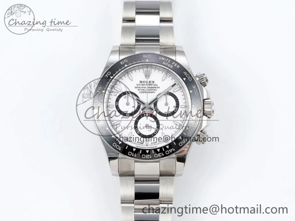 Contemporary 2023 Daytona 126500 AR+F 1:1 Best Edition 904L SS Case and Bracelet White Dial SA 1567