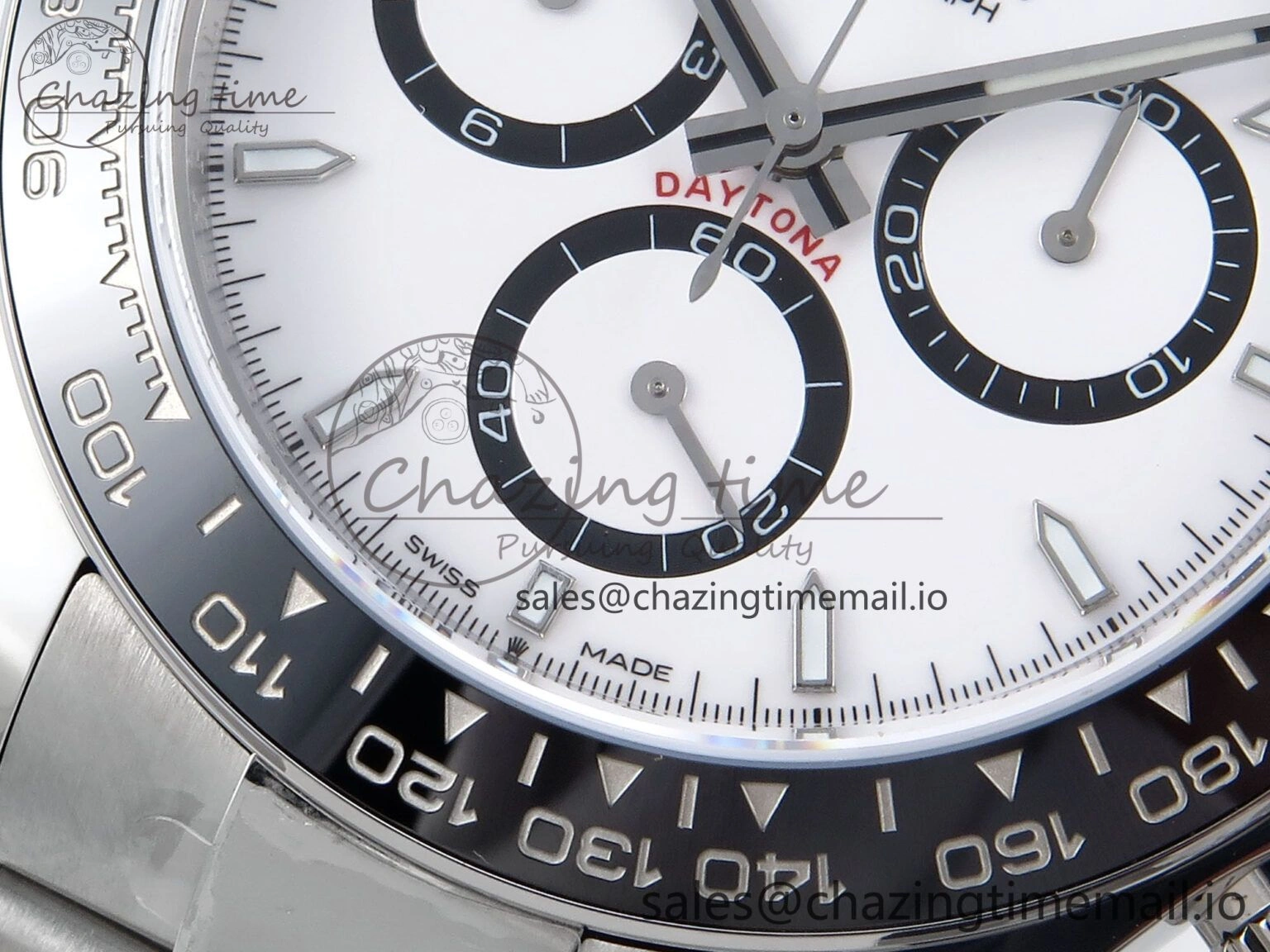 Comfortable 2023 Daytona 126500 AR+F 1:1 Best Edition 904L SS Case and Bracelet White Dial SA 852