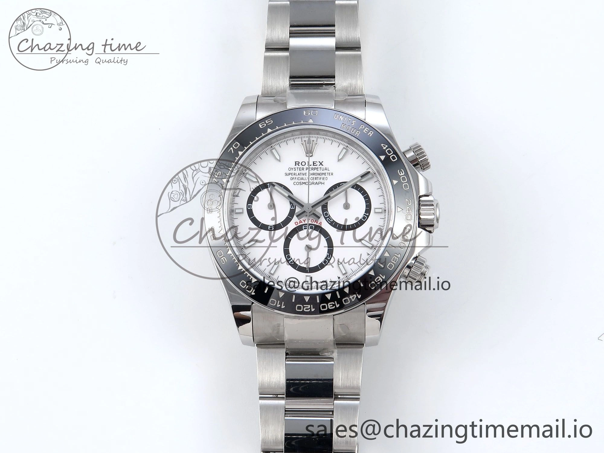 Comfortable 2023 Daytona 126500 AR+F 1:1 Best Edition 904L SS Case and Bracelet White Dial SA 852