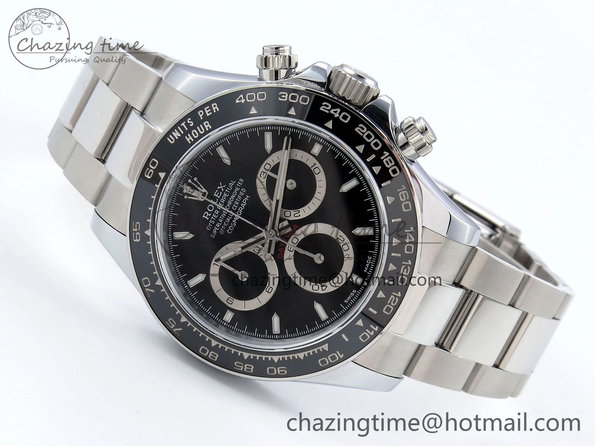 FashionForward 2023 Daytona 126500 QF 1:1 Best Edition 904L Steel Black Dial on SS Bracelet SH 1490