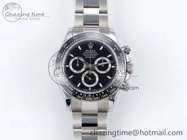 FashionForward 2023 Daytona 126500 QF 1:1 Best Edition 904L Steel Black Dial on SS Bracelet SH 1490