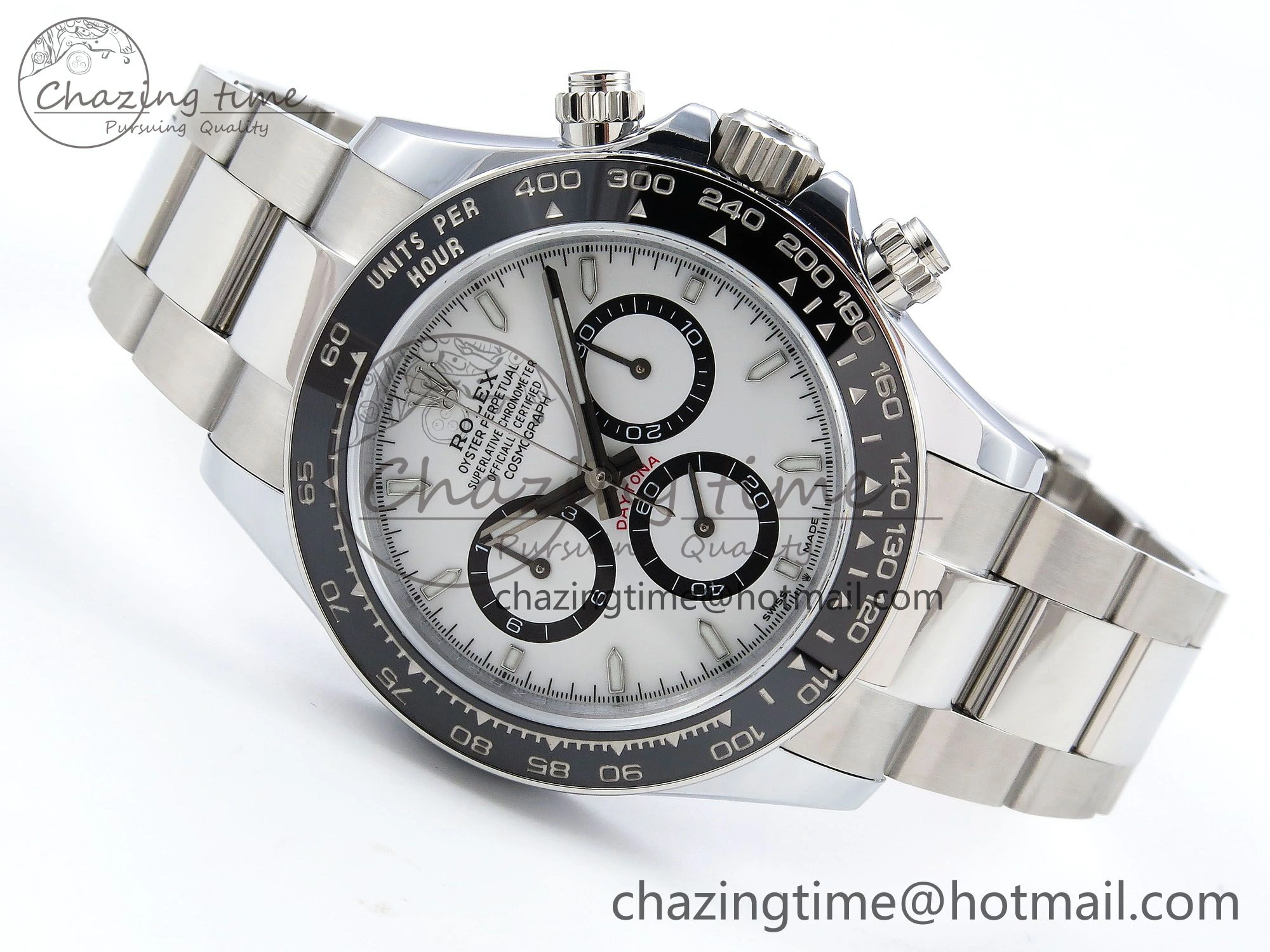 2023 Daytona 126500 QF 1:1 Best Edition 904L Steel White Dial on SS Bracelet SH Comfortable 1489