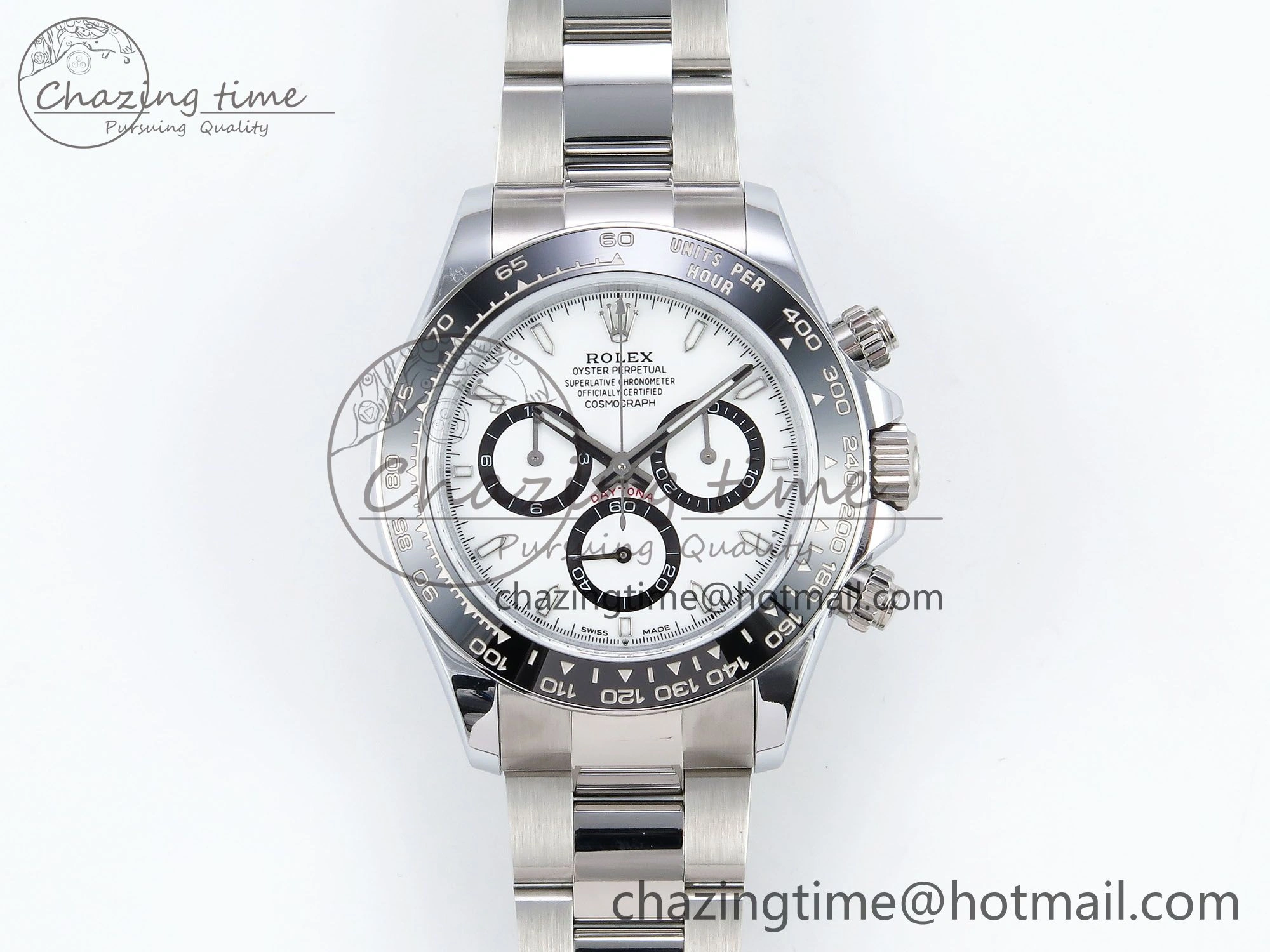 2023 Daytona 126500 QF 1:1 Best Edition 904L Steel White Dial on SS Bracelet SH Comfortable 1489