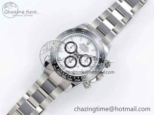 2023 Daytona 126500 QF 1:1 Best Edition 904L Steel White Dial on SS Bracelet SH Comfortable 1489