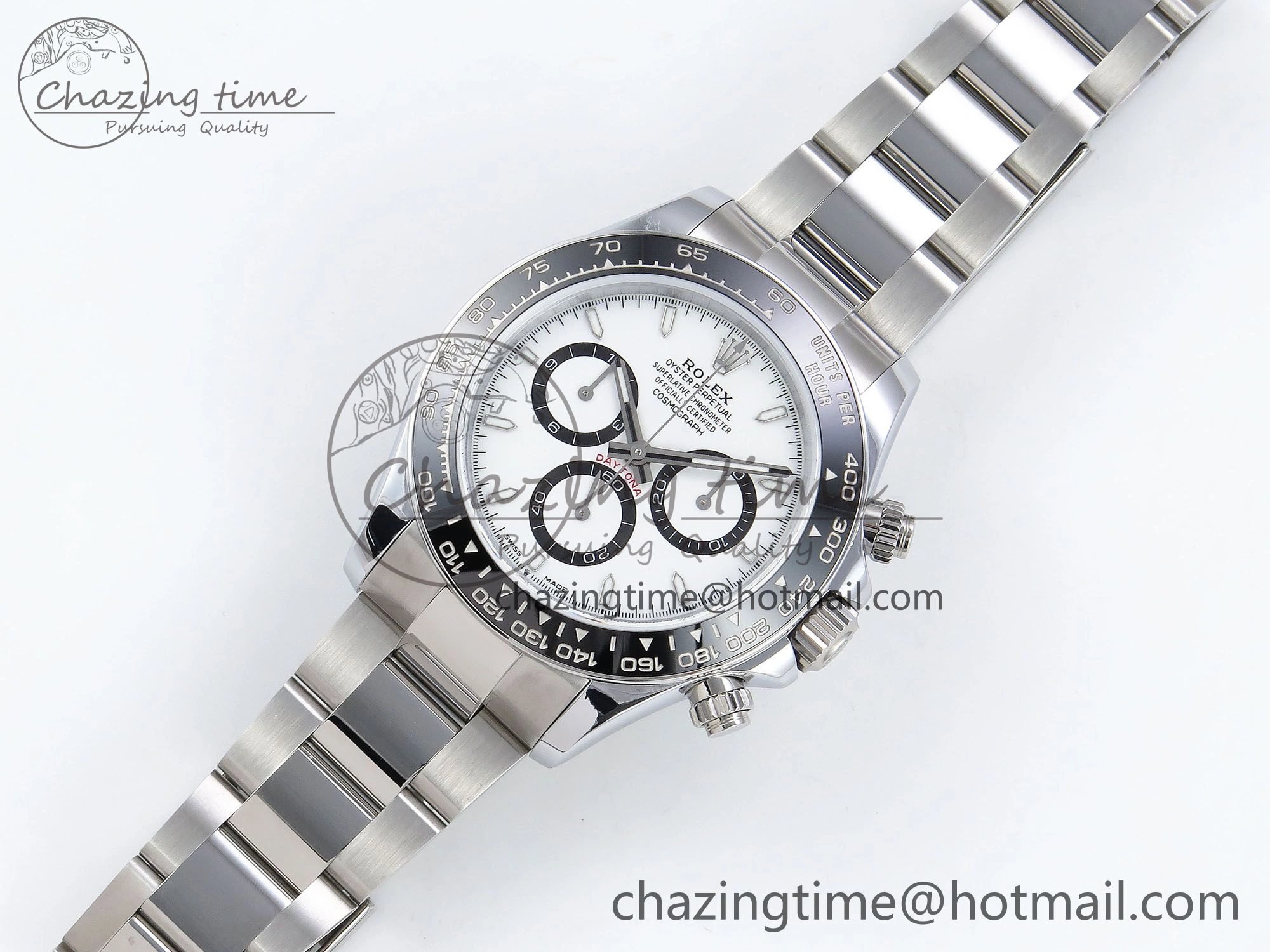 2023 Daytona 126500 QF 1:1 Best Edition 904L Steel White Dial on SS Bracelet SH Comfortable 1489