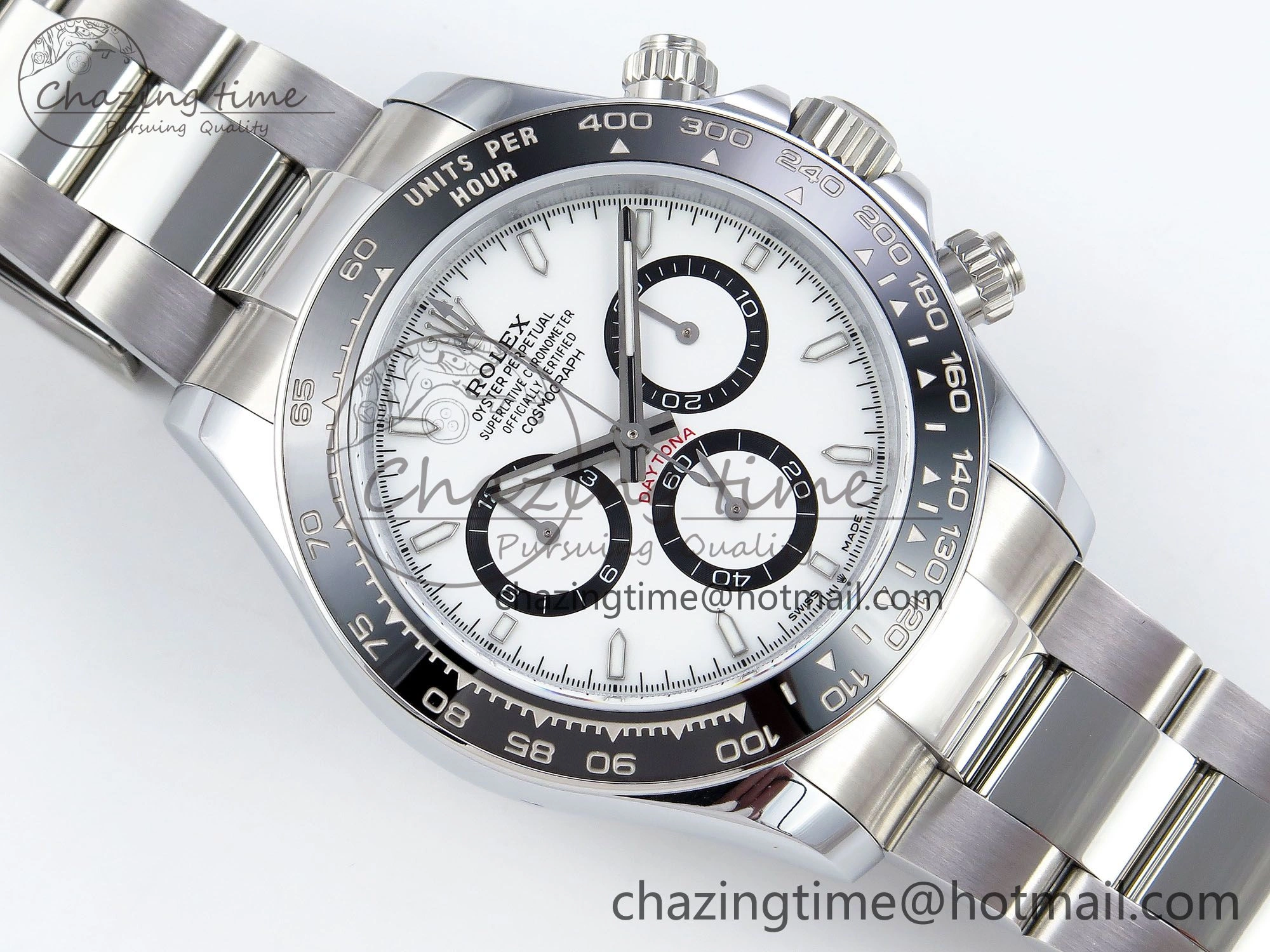 2023 Daytona 126500 QF 1:1 Best Edition 904L Steel White Dial on SS Bracelet SH Comfortable 1489