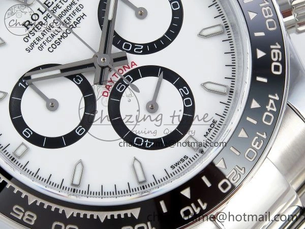 2023 Daytona 126500 QF 1:1 Best Edition 904L Steel White Dial on SS Bracelet SH Comfortable 1489