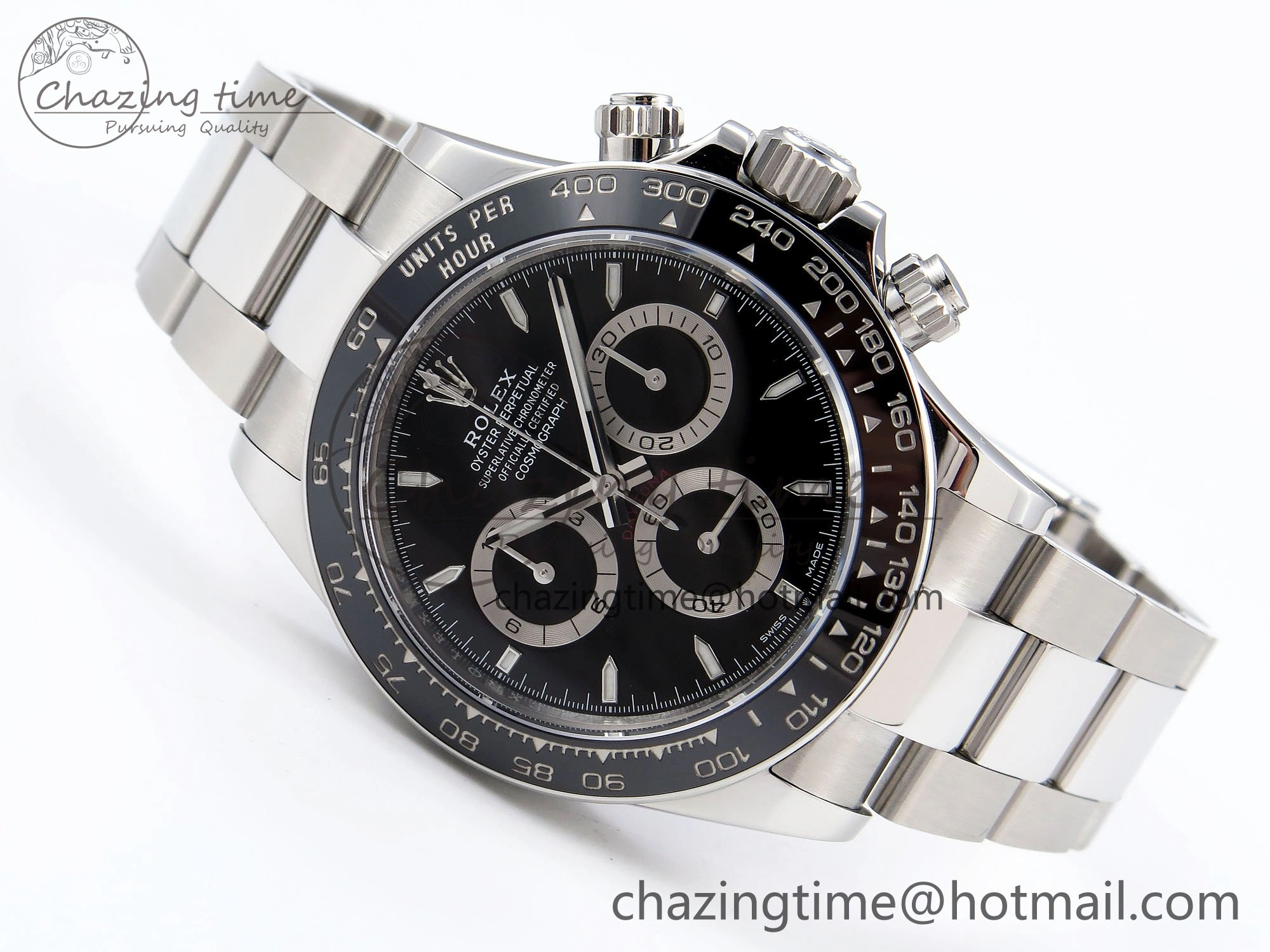 Elegant 2023 Daytona 126500 ZF 1:1 Best Edition 904L SS Case and Bracelet Black Dial SH 1632