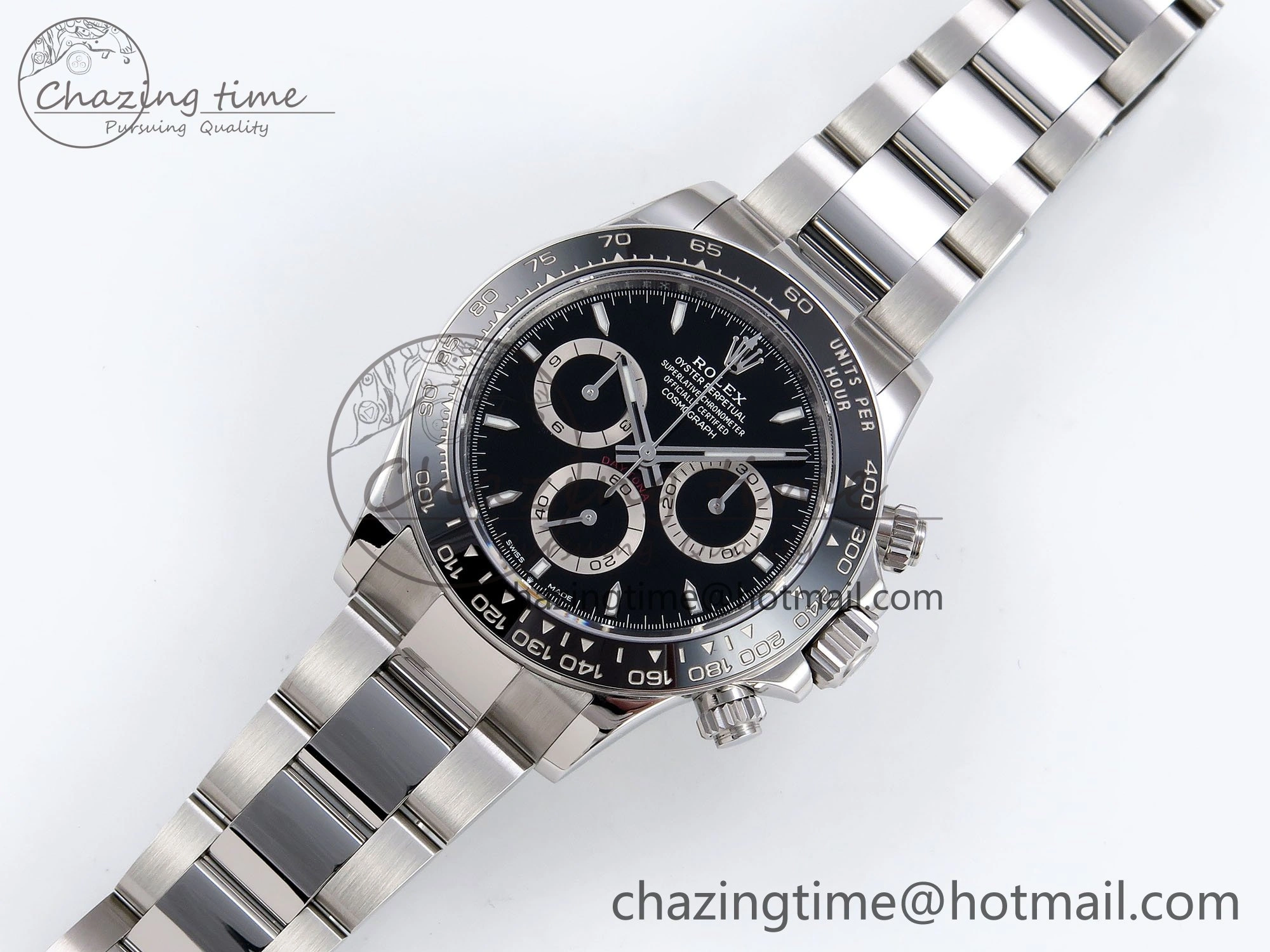 Elegant 2023 Daytona 126500 ZF 1:1 Best Edition 904L SS Case and Bracelet Black Dial SH 1632