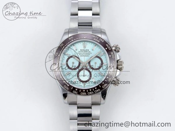 2023 Daytona 126506 QF 1:1 Best Edition 904L Steel Ice Blue Crystal Dial on SS Bracelet SA4131 (Gain Weight) Premium 1425