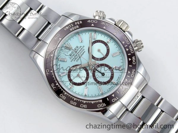 2023 Daytona 126506 QF 1:1 Best Edition 904L Steel Ice Blue Crystal Dial on SS Bracelet SA4131 (Gain Weight) Premium 1425