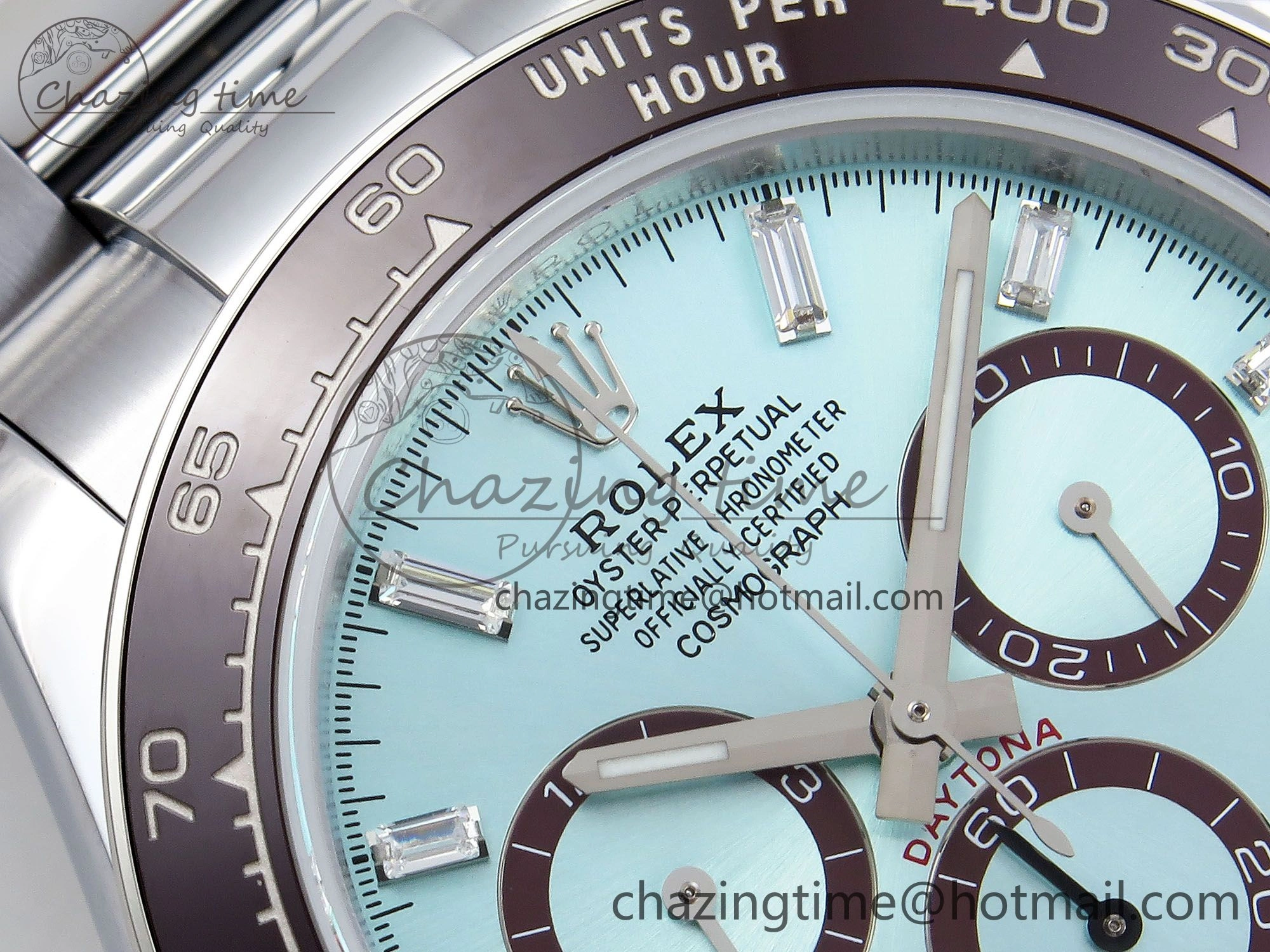 2023 Daytona 126506 QF 1:1 Best Edition 904L Steel Ice Blue Crystal Dial on SS Bracelet SA4131 (Gain Weight) Premium 1425