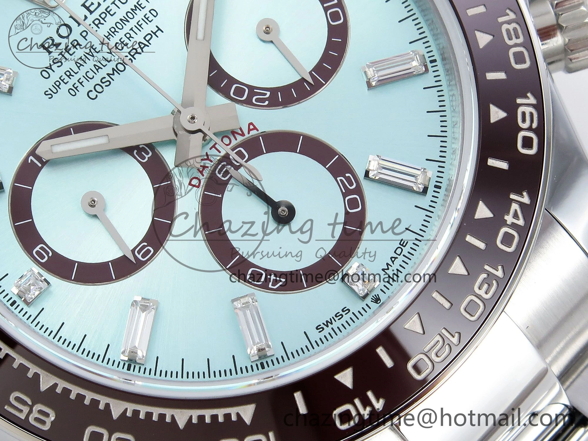 2023 Daytona 126506 QF 1:1 Best Edition 904L Steel Ice Blue Crystal Dial on SS Bracelet SA4131 (Gain Weight) Premium 1425