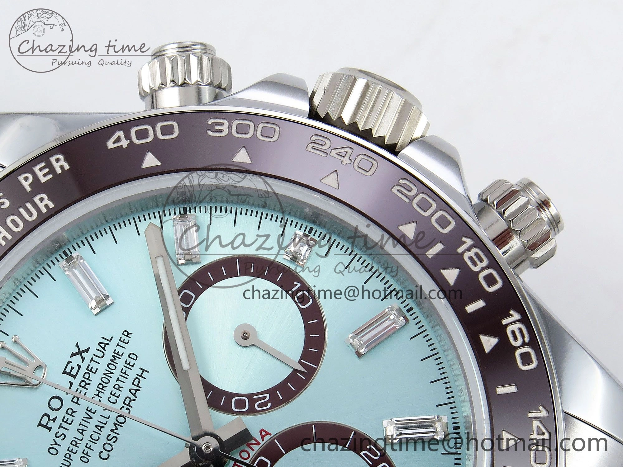2023 Daytona 126506 QF 1:1 Best Edition 904L Steel Ice Blue Crystal Dial on SS Bracelet SA4131 (Gain Weight) Premium 1425