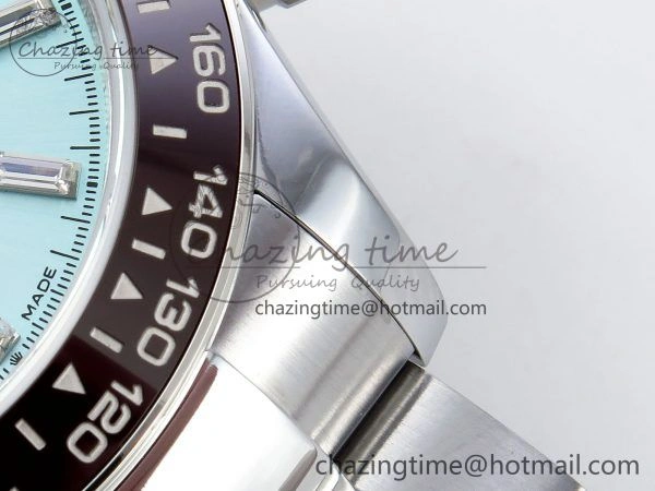 2023 Daytona 126506 QF 1:1 Best Edition 904L Steel Ice Blue Crystal Dial on SS Bracelet SA4131 (Gain Weight) Premium 1425