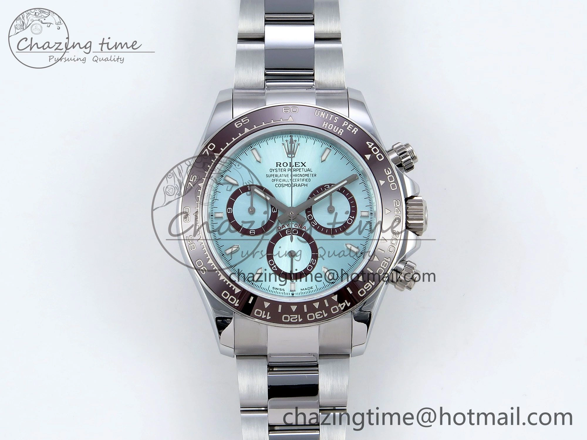 StreetReady 2023 Daytona 126506 QF 1:1 Best Edition 904L Steel Ice Blue Dial on SS Braclet SH4131 (Gain Weight) 1487