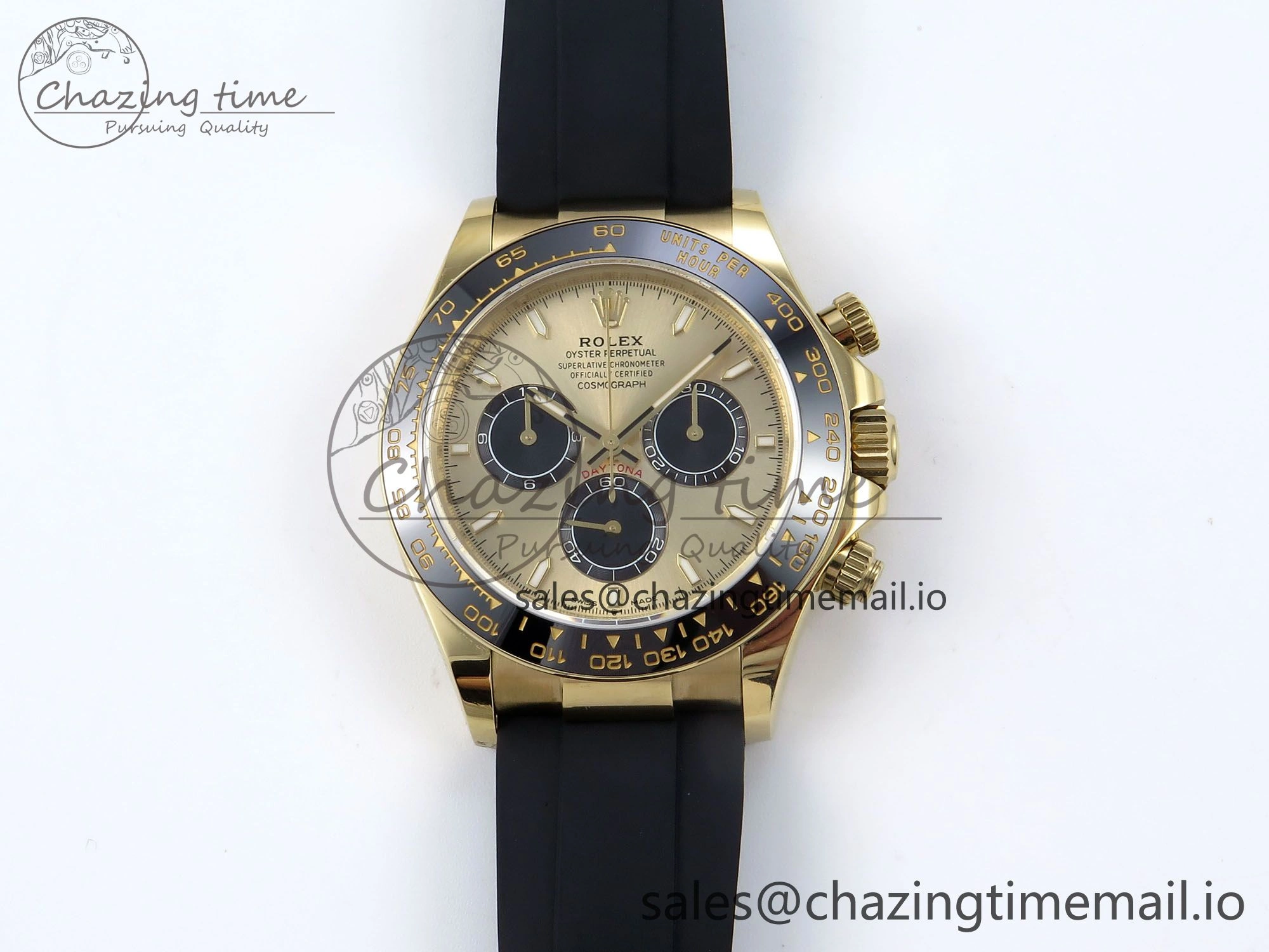 2023 Daytona 126518 AR+F 1:1 Best Edition 904L YG Case YG Dial on Oysterflex Strap SA FlexibleFit 848